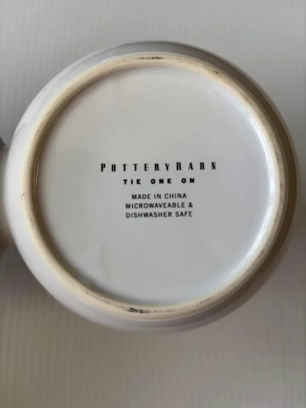 Pottery Barn Tie One On Cocktail Serving Dish